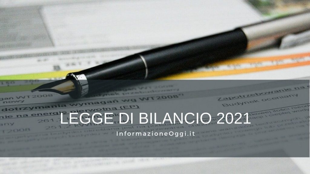 legge bilancio 2021